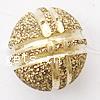 Brass Stardust Beads, Round, plated, flower cut 6mm Approx 1.5mm 