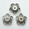 Zinc Alloy Bead Caps, Flower, plated, 5 petal nickel, lead & cadmium free Approx 1mm 