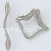 Zinc Alloy Toggle Clasp, Rhombus, single-strand cadmium free Approx 1.5mm 