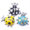 Zinc Alloy Enamel Pendants, Ladybug, plated 