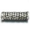 Zinc Alloy Tube Beads, plated cadmium free 