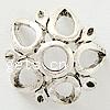 Zinc Alloy Bead Caps, Flower, plated, 5 petal Approx 4mm 