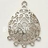 Zinc Alloy Chandelier Components, Teardrop, plated, 1/5 loop nickel, lead & cadmium free Approx 2mm 