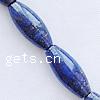 Natürlichen Lapislazuli Perlen, natürlicher Lapislazuli, oval, 31x13mm, Bohrung:ca. 2mm, Länge:15.5 ZollInch, 9SträngeStrang/kg, 12PCs/Strang, verkauft von kg