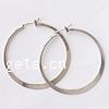 Brass Hoop Earring, plated 