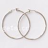 Brass Hoop Earring, plated 