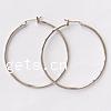 Brass Hoop Earring, plated 