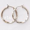 Brass Hoop Earring, plated 