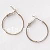 Brass Hoop Earring, plated 