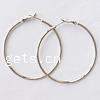 Brass Hoop Earring, plated 