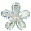 Fashion Acrylic Jewelry Cabochon, Flower, imitation rhinestone Approx 1mm, Approx 