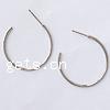 Brass Hoop Earring, plated 