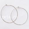 Brass Hoop Earring, plated 