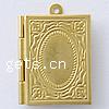 Pendentif médaillon en laiton, rectangle, Placage, plus de couleurs à choisir Environ 1.5mm, Diamètre inté Environ Vendu par PC