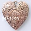 Brass Locket Pendants, Heart, plated Approx 2.5mm, Inner Approx 