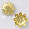 Brass Bead Cap, Flower, plated Approx 1mm 