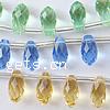 Imitation CRYSTALLIZED™ Crystal Beads, Teardrop, faceted Approx 1mm .5 Inch 