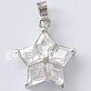 Pendentifs en laiton zircon cubique (CZ), étoile, facettes, plus de couleurs à choisir Environ 5mm, Vendu par PC