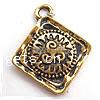 Zinc Alloy Jewelry Pendants, Rhombus, plated 