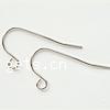 Stainless Steel Hook Earwire, 304 Stainless Steel, with loop, original color Approx 2mm 