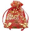 Organza Geschenk Beutel, mit Blumenmuster & transluzent, keine, 12x17cm, 5000PCs/Tasche, verkauft von Tasche