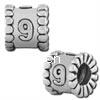 Zinc Alloy European Beads, Tube, plated, without troll nickel & cadmium free Approx 5mm 