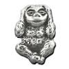 Zinc Alloy European Beads, Monkey, plated, without troll Approx 4.5mm 