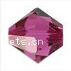 Swarovski® 5328 Kristall Xilion Doppelkugel Perlen , Swarovski, facettierte, Fuchsia, 4mm, 1440PCs/Tasche, verkauft von Tasche