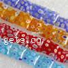 Millefiori Glass Beads, Square 12mm Approx 1mm .5-14 Inch 