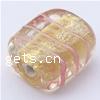 Gold Foil Lampwork Beads, Rectangle Approx 2MM 