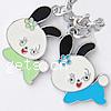 Zinc Alloy Enamel Pendants, Rabbit, plated Approx 3mm 