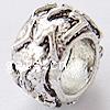 Zinc Alloy European Beads, Rondelle, plated, without troll Approx 6mm 