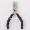 Ferronickel Flat Nose Plier, with Plastic, black 