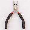 Ferronickel Flat Nose Plier, with Plastic, black 