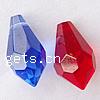 Crystal Jewelry Pendants, Teardrop, faceted Approx 1mm 