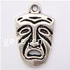 Zinc Alloy Skull Pendants, plated nickel, lead & cadmium free Approx 2mm 