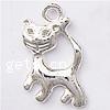 Pendentifs animaux en alliage de zinc, chat, Plaquage normal, plus de couleurs à choisir Environ 2mm Vendu par sac