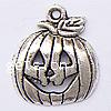 Moda colgante de Halloween, aleación de zinc, Calabaza, más colores para la opción, libre de níquel, plomo & cadmio, 18x16x2mm, agujero:aproximado 2mm, aproximado 400PCs/Bolsa, Vendido por Bolsa