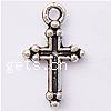 Zinc Alloy Cross Pendants, plated cadmium free Approx 2mm 