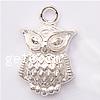 Zinc Alloy Animal Pendants, Owl, plated Approx 2mm, Approx 