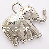 Colgantes Animales de Aleación de Zinc, Elefante, chapado, más colores para la opción, 15x21x5mm, agujero:aproximado 3mm, aproximado 200PCs/Bolsa, Vendido por Bolsa