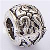 Zinc Alloy European Beads, Drum, plated Grade A Approx 4mm, Approx 