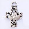 Zinc Alloy Cross Pendants, plated cadmium free Approx 3mm 