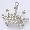 Zinc Alloy Crown Pendants, plated nickel & cadmium free Approx 2mm 