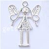 Character Shaped Zinc Alloy Pendants, Girl cadmium free Approx 2mm, Approx 