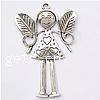 Character Shaped Zinc Alloy Pendants, Girl cadmium free Approx 4mm 