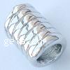 Zinc Alloy European Beads, Tube, plated, without troll Approx 5mm 