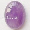 Cabochon cristal naturel, améthyste, ovale, Février Birthstone Vendu par PC