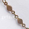 Handmade Brass Chain, plated, bar chain m 