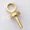 Brass Peg Bail, plated Approx 1.5mm 